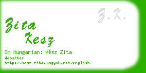 zita kesz business card